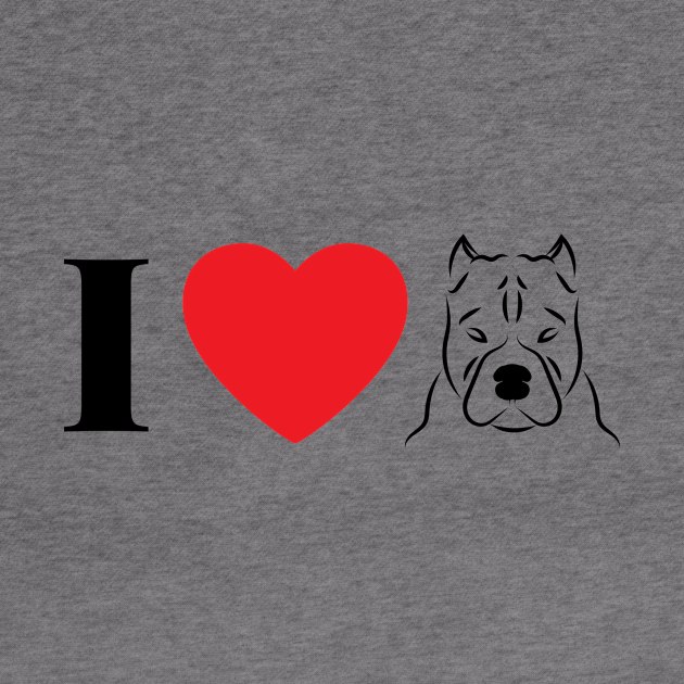 I Heart Pittie by TeeTrafik